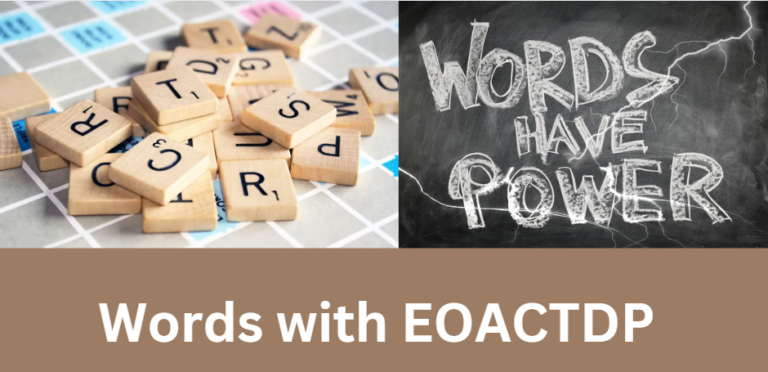 Words with EOACTDP