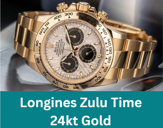 Longines Zulu Time 24kt Gold