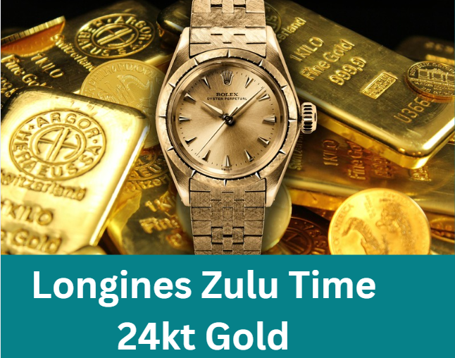 Longines Zulu Time 24kt Gold