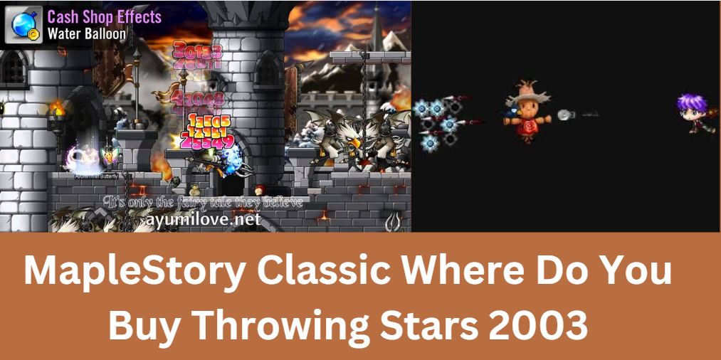 MapleStory Classic Where Do You Buy Throwing Stars 2003
