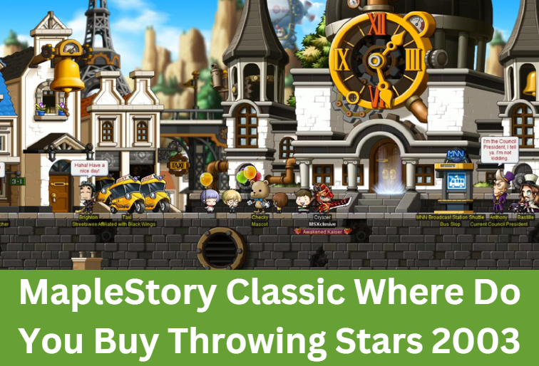 MapleStory Classic Where Do You Buy Throwing Stars 2003
