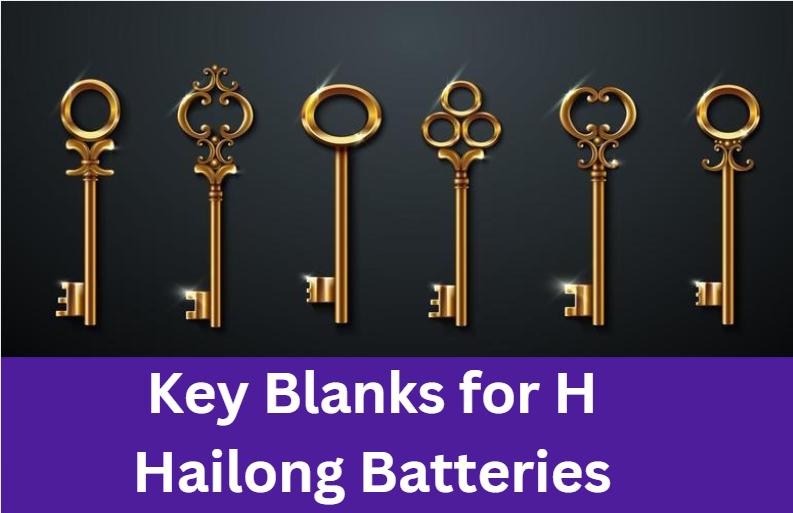 Key Blanks for H Hailong Batteries