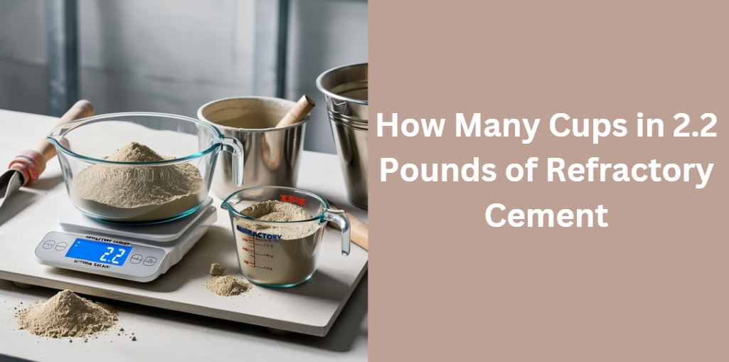 How Many Cups in 2.2 Pounds of Refractory Cement